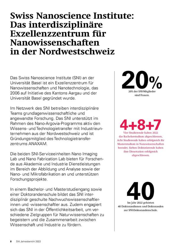 SNI-Jahresbericht 2022 - Page 8