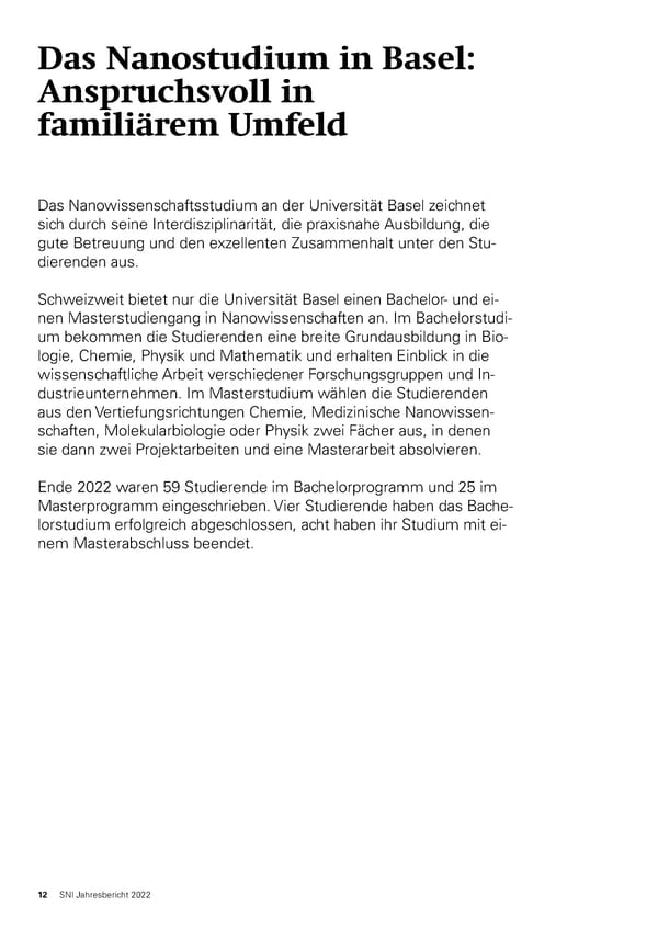 SNI-Jahresbericht 2022 - Page 12