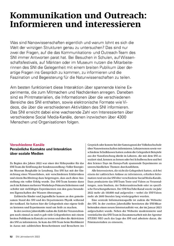 SNI-Jahresbericht 2022 - Page 52