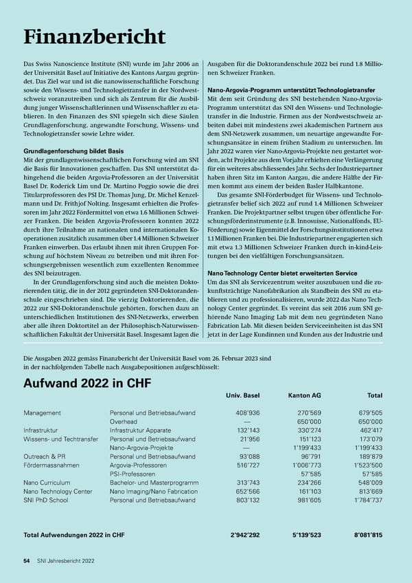 SNI-Jahresbericht 2022 - Page 54