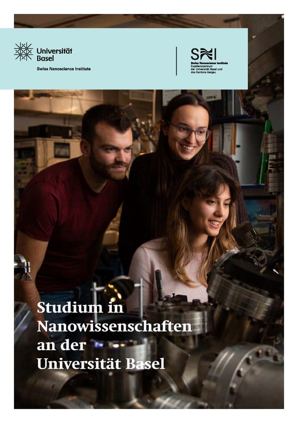 Studium Nanowissenschaften an der Universität Basel - Page 1