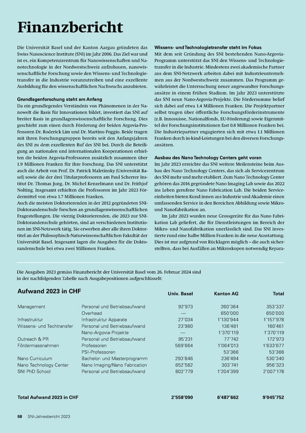 Jahresbericht 2023 - Page 58