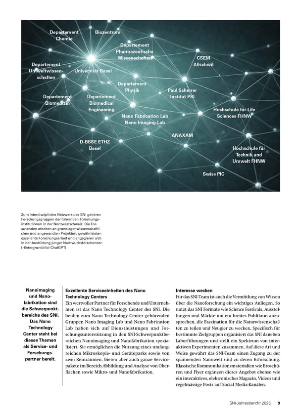 Jahresbericht 2025: Swiss Nanoscience Institute - Page 9