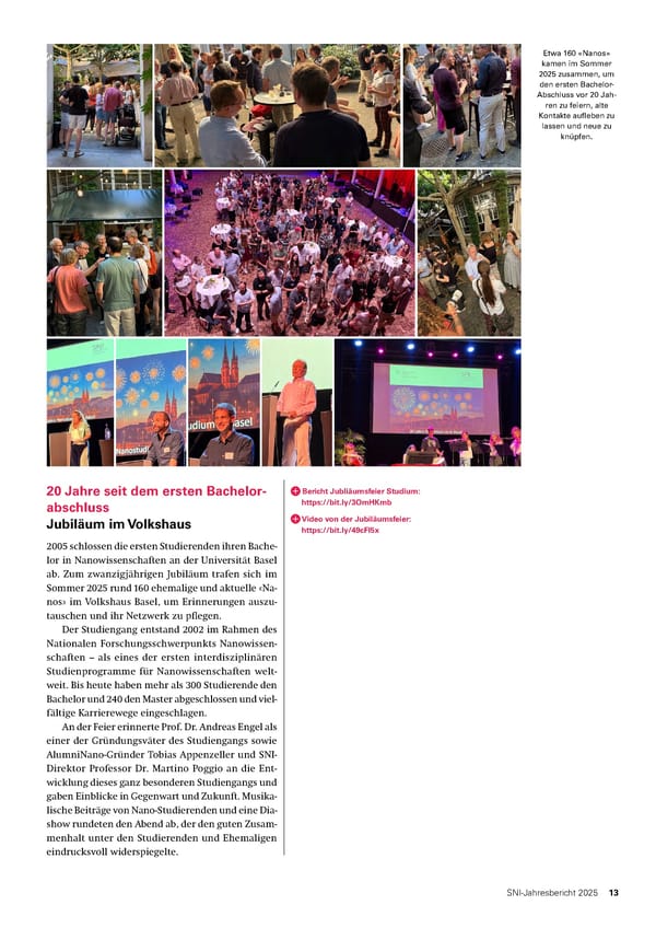 Jahresbericht 2025: Swiss Nanoscience Institute - Page 13