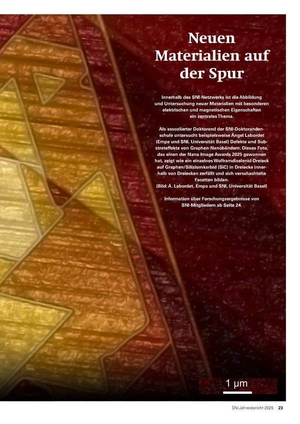 Jahresbericht 2025: Swiss Nanoscience Institute - Page 23