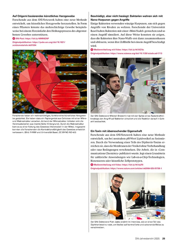 Jahresbericht 2025: Swiss Nanoscience Institute - Page 25