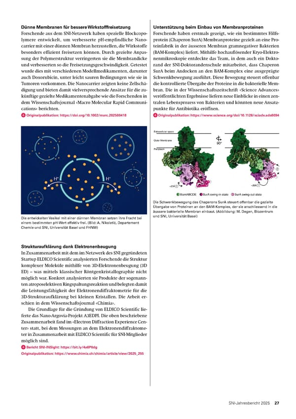 Jahresbericht 2025: Swiss Nanoscience Institute - Page 27