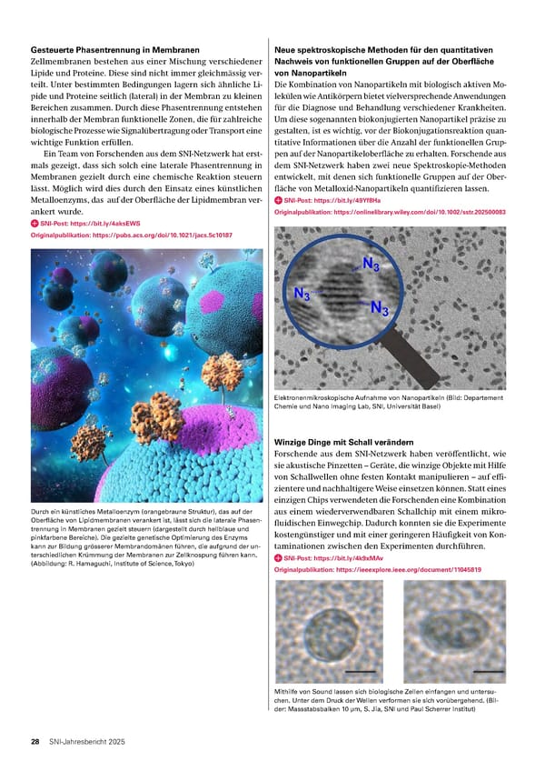 Jahresbericht 2025: Swiss Nanoscience Institute - Page 28