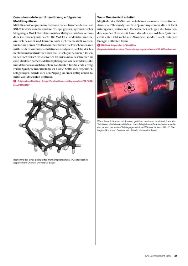 Jahresbericht 2025: Swiss Nanoscience Institute - Page 31