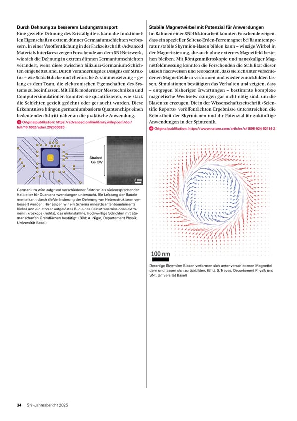 Jahresbericht 2025: Swiss Nanoscience Institute - Page 34