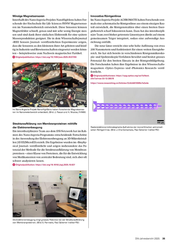 Jahresbericht 2025: Swiss Nanoscience Institute - Page 35
