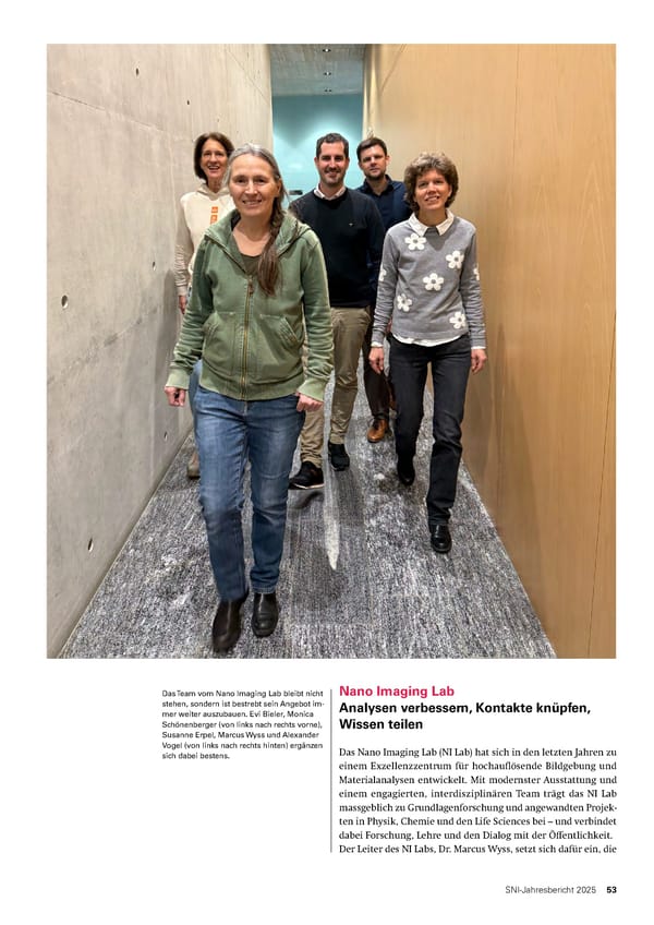 Jahresbericht 2025: Swiss Nanoscience Institute - Page 53
