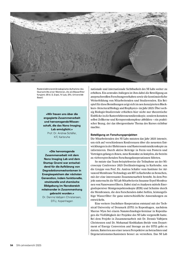 Jahresbericht 2025: Swiss Nanoscience Institute - Page 54