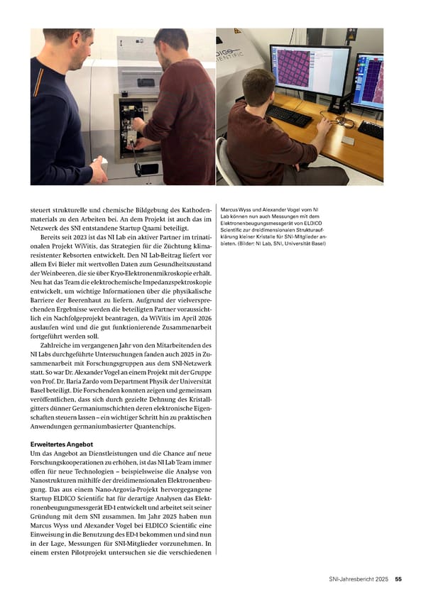 Jahresbericht 2025: Swiss Nanoscience Institute - Page 55