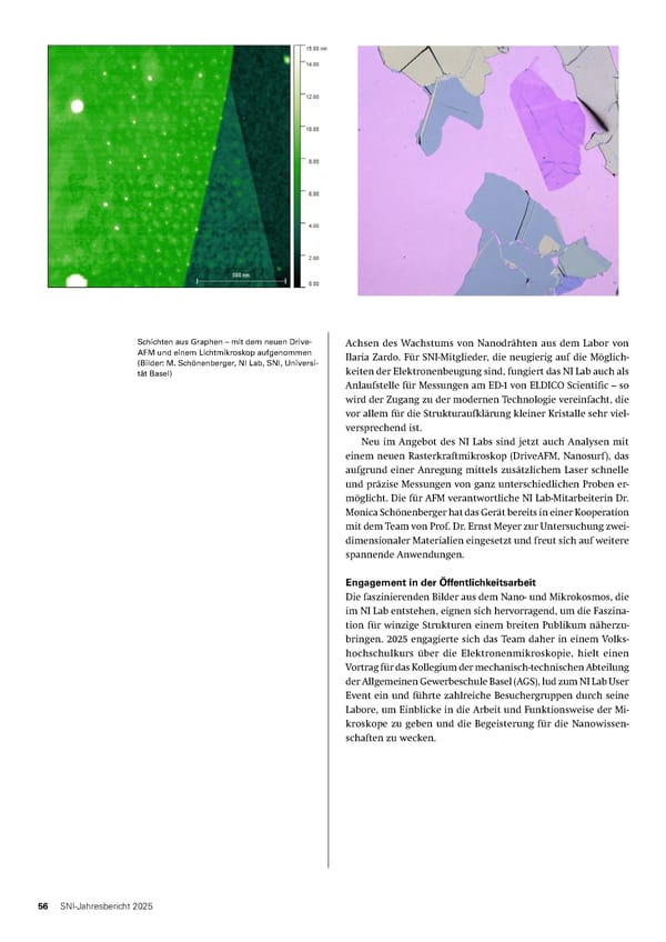 Jahresbericht 2025: Swiss Nanoscience Institute - Page 56