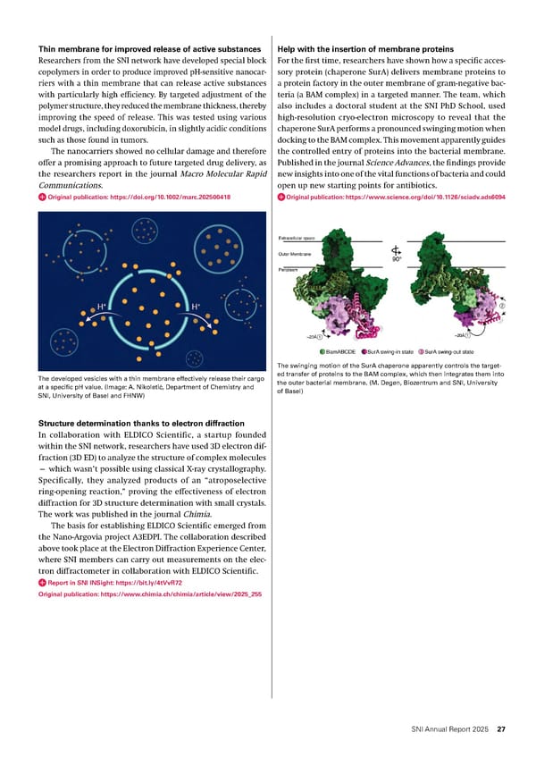 Annual Report 2025 - Swiss Nanoscience Institute - Page 27
