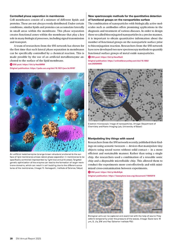 Annual Report 2025 - Swiss Nanoscience Institute - Page 28