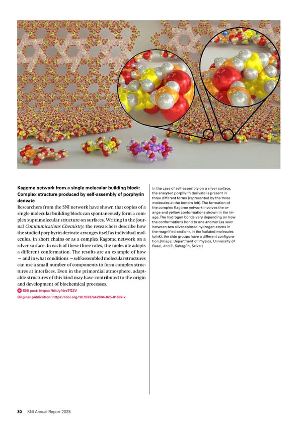 Annual Report 2025 - Swiss Nanoscience Institute - Page 30