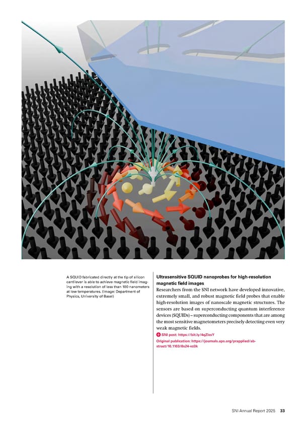 Annual Report 2025 - Swiss Nanoscience Institute - Page 33