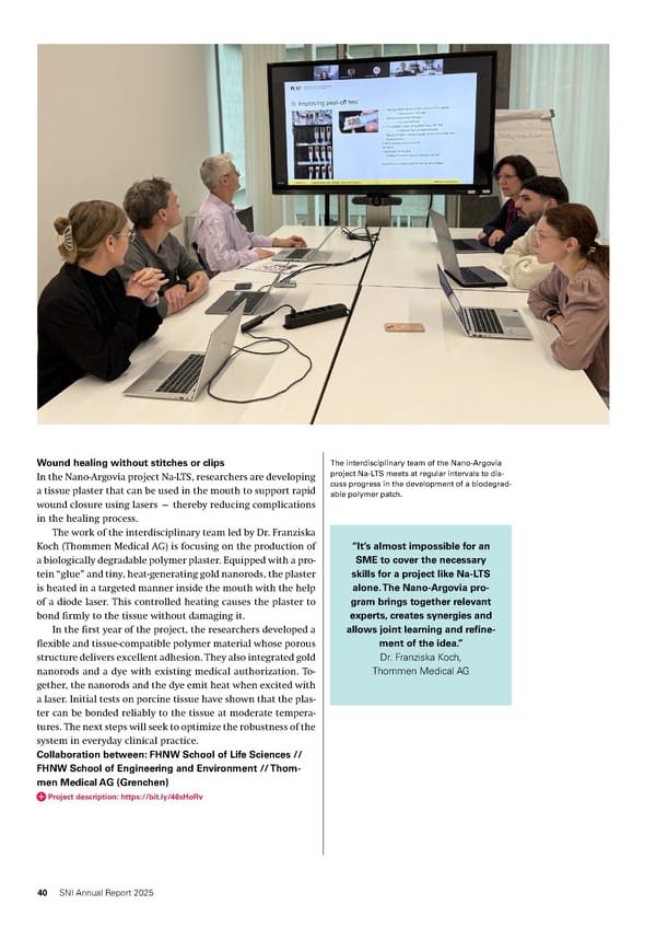 Annual Report 2025 - Swiss Nanoscience Institute - Page 40