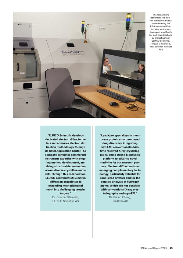 Annual Report 2025 - Swiss Nanoscience Institute - Page 49