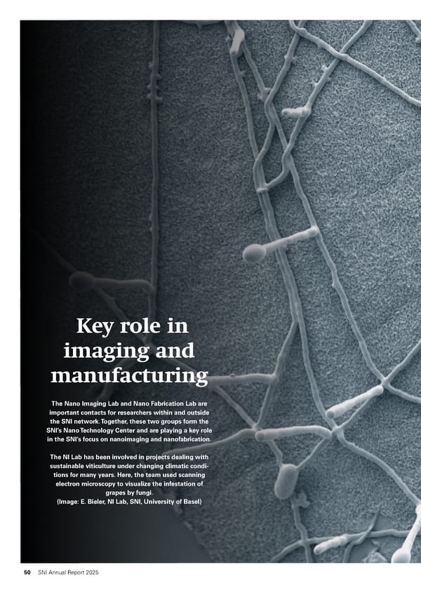 Annual Report 2025 - Swiss Nanoscience Institute - Page 50