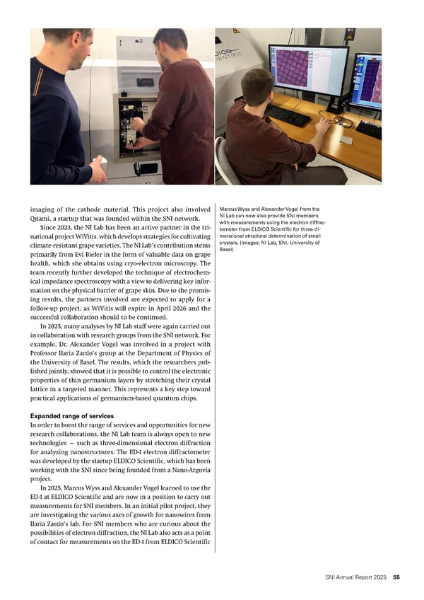 Annual Report 2025 - Swiss Nanoscience Institute - Page 55