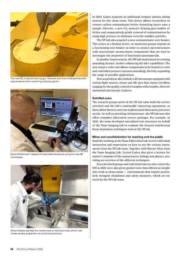 Annual Report 2025 - Swiss Nanoscience Institute - Page 58