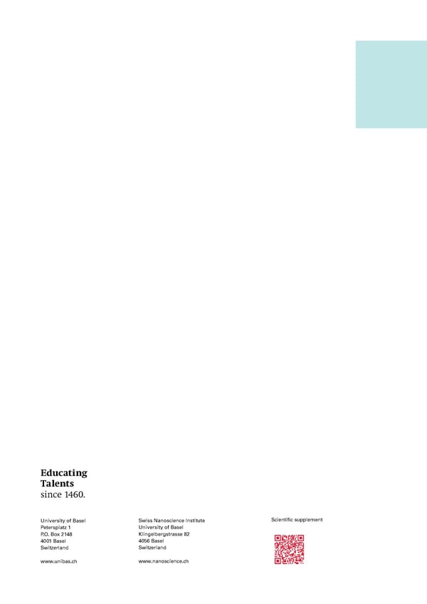 Annual Report 2025 - Swiss Nanoscience Institute - Page 72