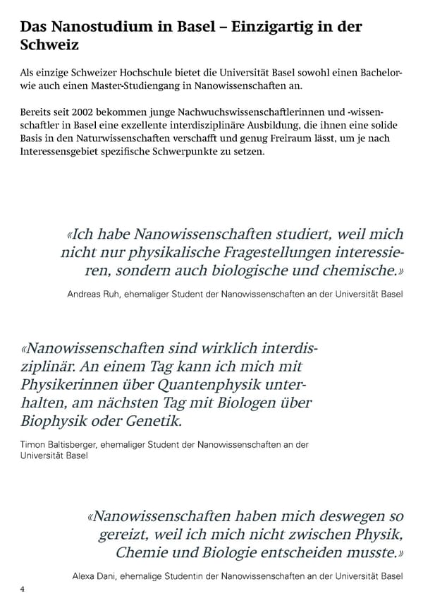 Studying Nanosciences at the University of Basel - Page 6