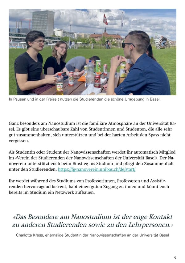 Studying Nanosciences at the University of Basel - Page 11