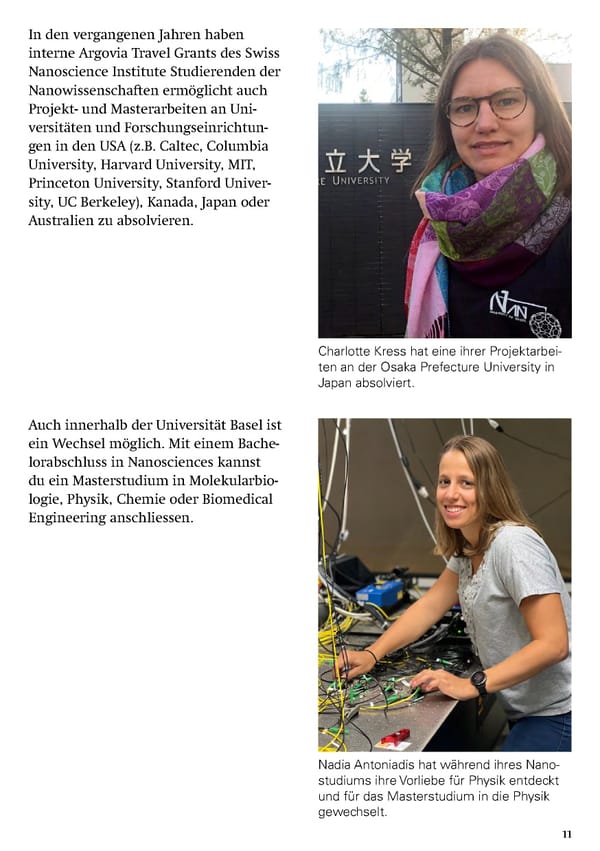 Studying Nanosciences at the University of Basel - Page 13