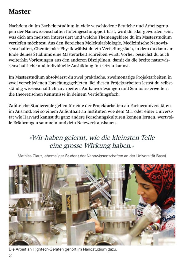 Studying Nanosciences at the University of Basel - Page 22
