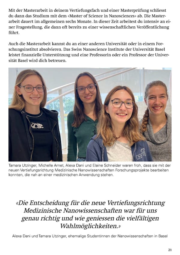 Studying Nanosciences at the University of Basel - Page 23