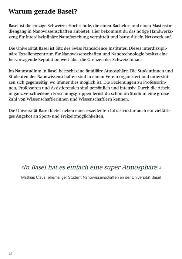 Studying Nanosciences at the University of Basel - Page 28