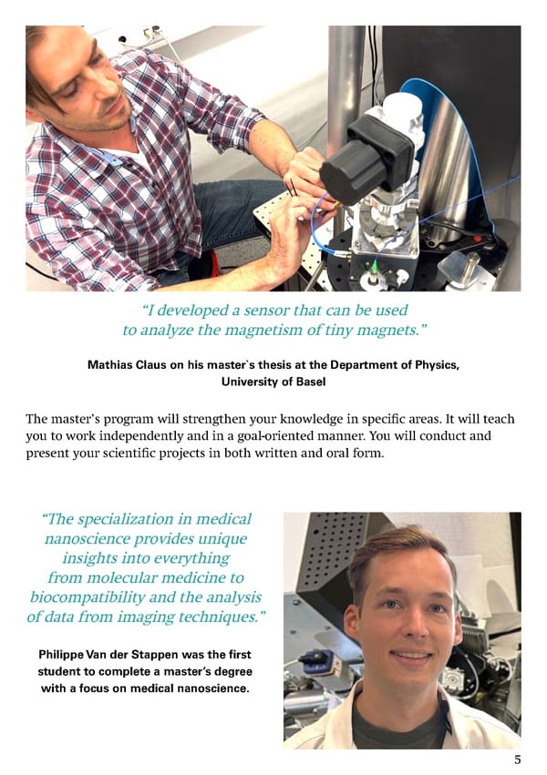 Master's Degree Program in Nanosciences at the University of Basel - Page 7