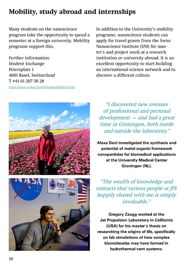 Master's Degree Program in Nanosciences at the University of Basel - Page 12