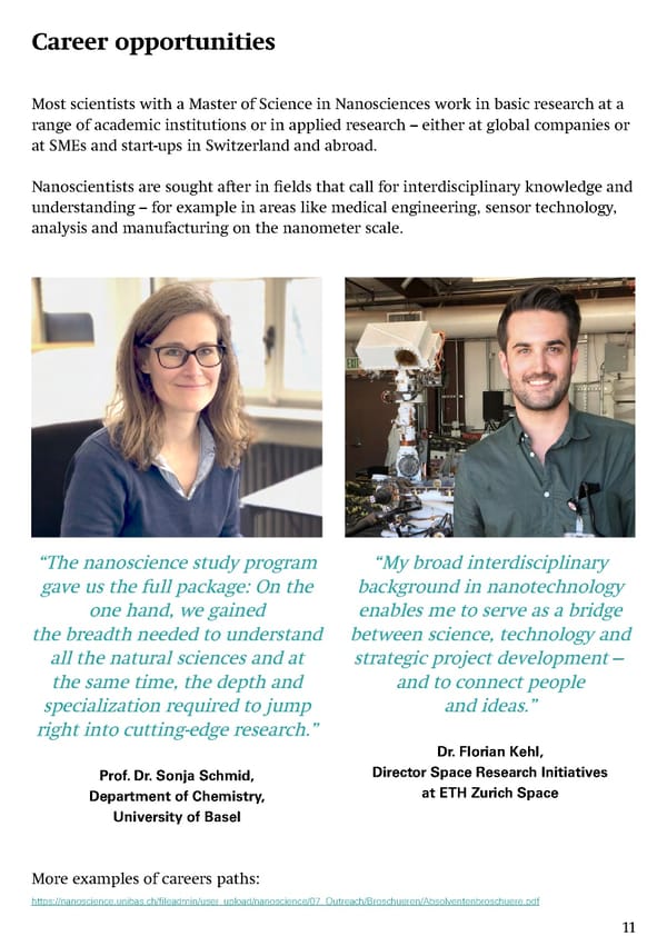 Master's Degree Program in Nanosciences at the University of Basel - Page 13